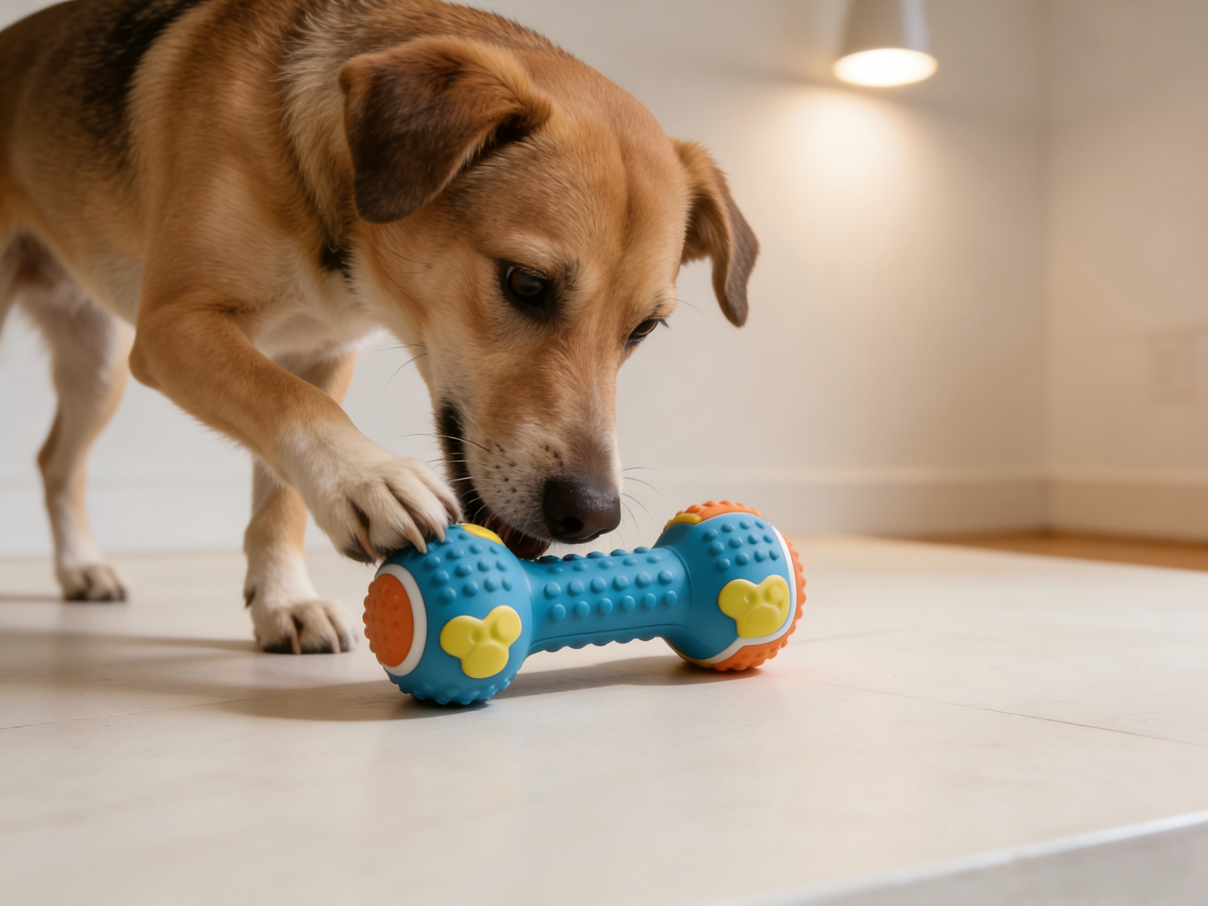 Textured Rubber Chew Toy for Dogs