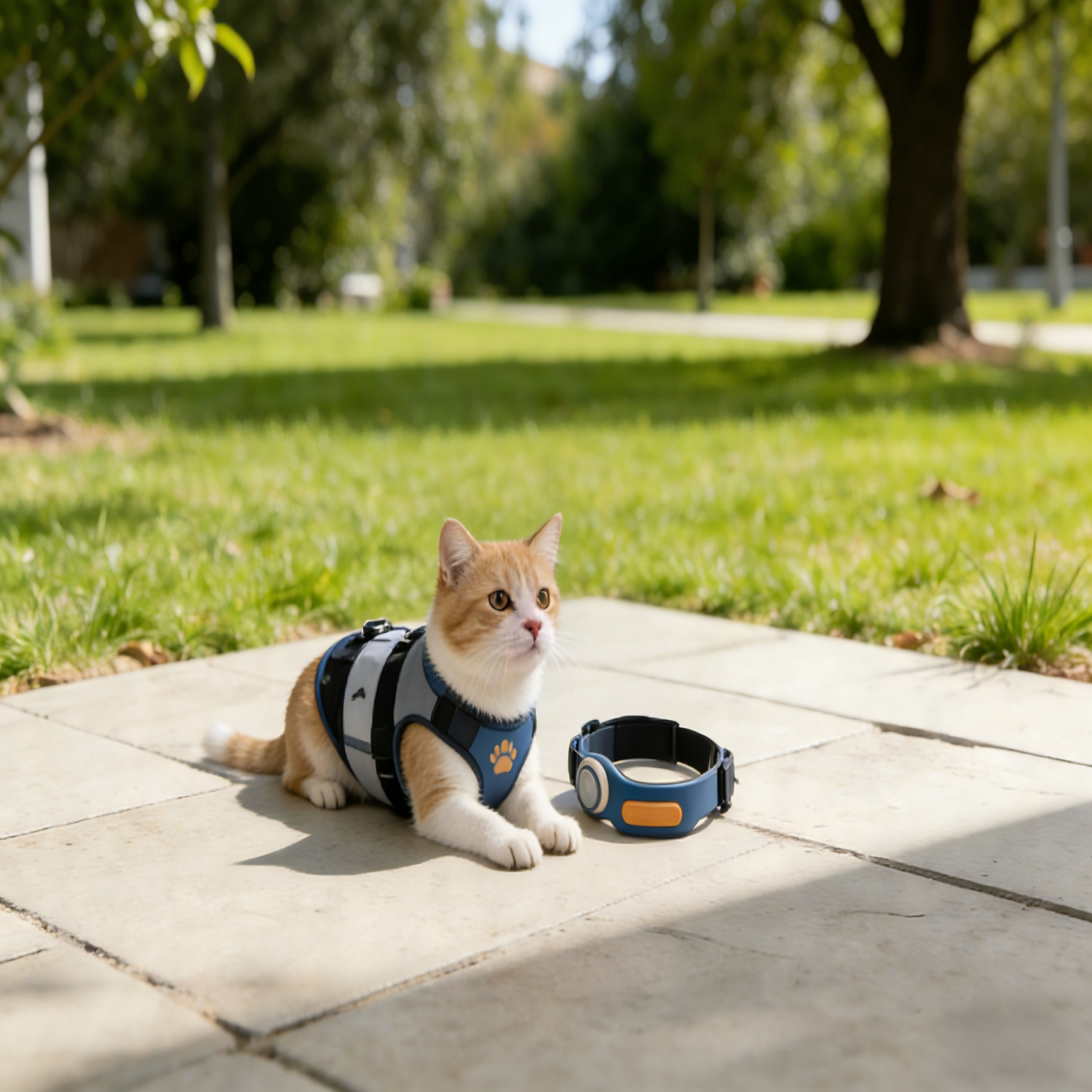 Secure Outdoor Cat Harness Vest with Handle